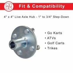 Best deal 😉 Mon Ster 4" X 4" Go-Kart Live Axle Hub With 1" To 3/4" Step-Down 🔔 -Cheap karts Store e41 8591 c web