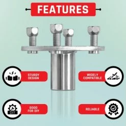 Best deal 😉 Mon Ster 4" X 4" Go-Kart Live Axle Hub With 1" To 3/4" Step-Down 🔔 -Cheap karts Store e41 8591 i