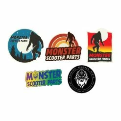 Promo ✔️ Monster Scooter Parts Sasquatch Sticker 🔔